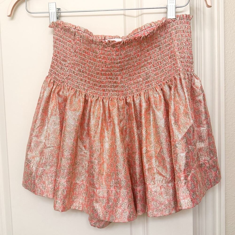 KOCH Rose Gold Metallic Erica Shorts / Skort